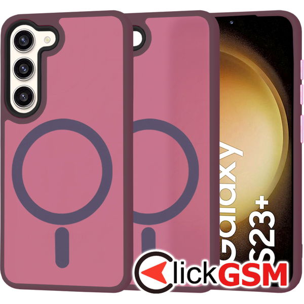 Techsuit - HaloFrost MagSafe Series - Samsung Galaxy S23 Plus - Bordeaux