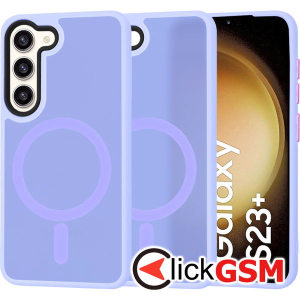 Techsuit - HaloFrost MagSafe Series - Samsung Galaxy S23 Plus - Light Purple