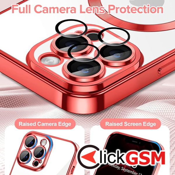 Techsuit - Luxury Crystal MagSafe - iPhone 12 Pro Max - Red