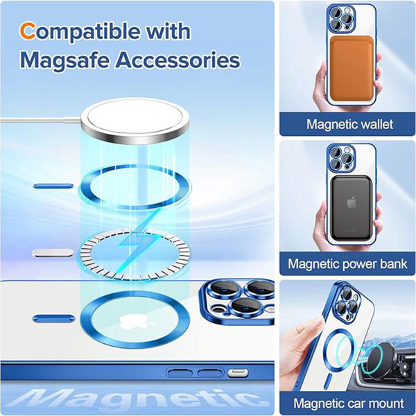 Techsuit - Luxury Crystal MagSafe - iPhone 12 Pro Max - Deep Blue