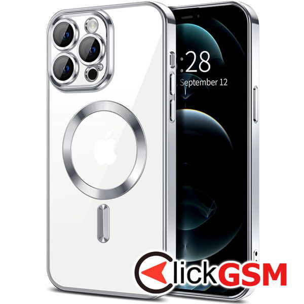 Techsuit - Luxury Crystal MagSafe - iPhone 12 Pro Max - Silver
