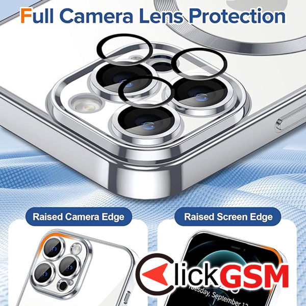 Techsuit - Luxury Crystal MagSafe - iPhone 12 Pro Max - Silver