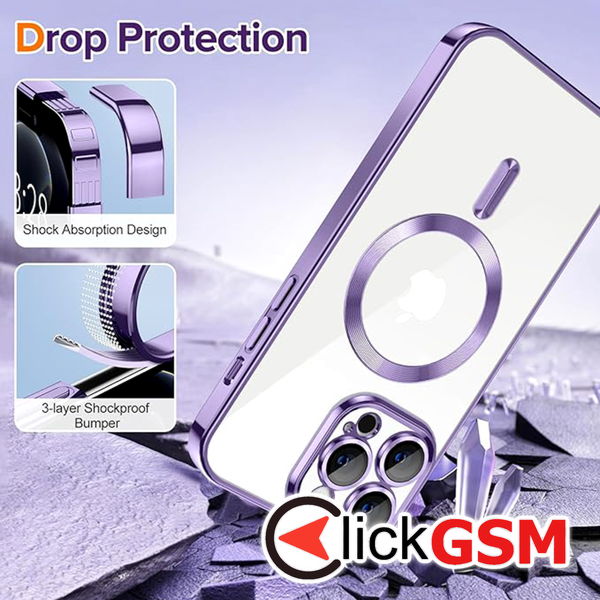 Techsuit - Luxury Crystal MagSafe - iPhone 12 Pro Max - Light Purple