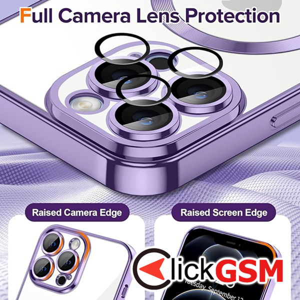 Techsuit - Luxury Crystal MagSafe - iPhone 12 Pro Max - Light Purple