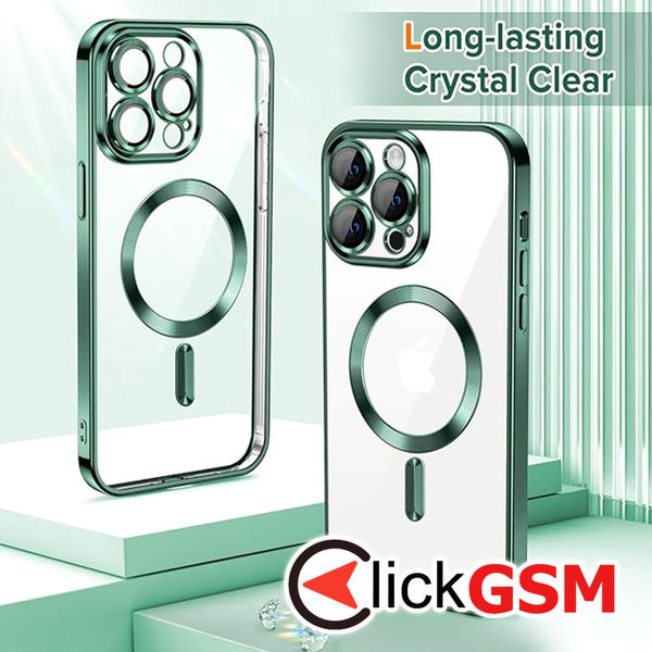 Techsuit - Luxury Crystal MagSafe - iPhone 12 Pro Max - Deep Green