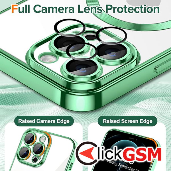 Techsuit - Luxury Crystal MagSafe - iPhone 12 Pro Max - Light Green