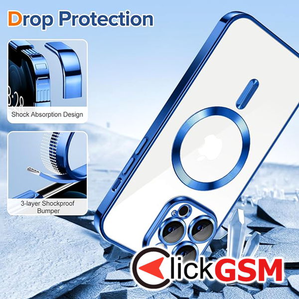 Techsuit - Luxury Crystal MagSafe - iPhone 12 Pro - Deep Blue