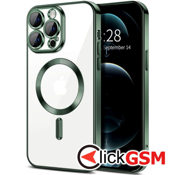 Techsuit - Luxury Crystal MagSafe - iPhone 12 Pro - Deep Green