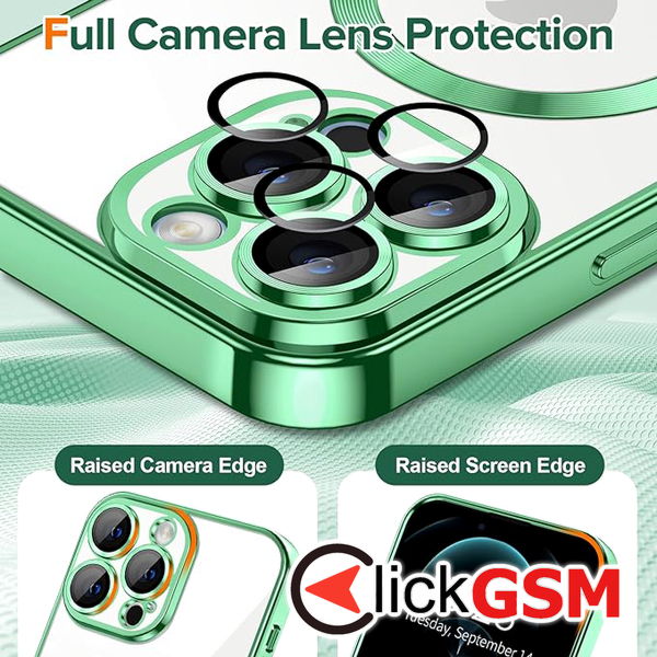 Techsuit - Luxury Crystal MagSafe - iPhone 12 Pro - Light Green