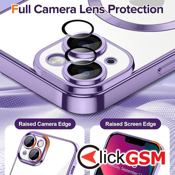 Techsuit - Luxury Crystal MagSafe - iPhone 13 - Light Purple