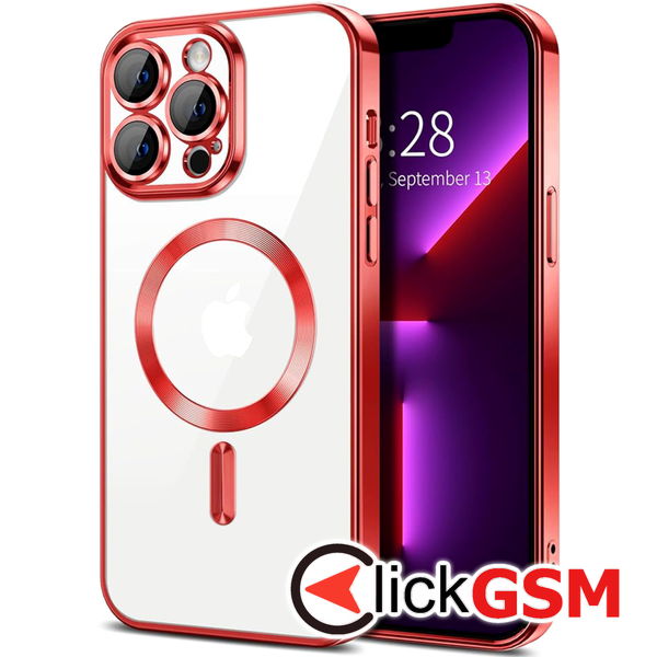 Techsuit - Luxury Crystal MagSafe - iPhone 13 Pro - Red