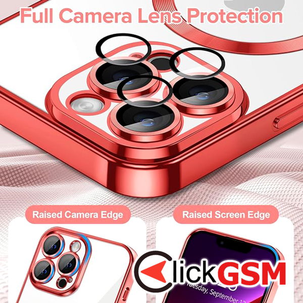 Techsuit - Luxury Crystal MagSafe - iPhone 13 Pro - Red