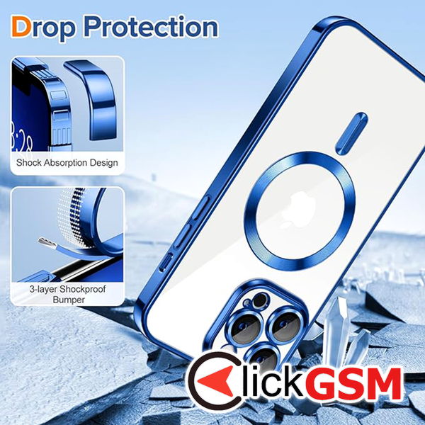 Techsuit - Luxury Crystal MagSafe - iPhone 13 Pro - Deep Blue