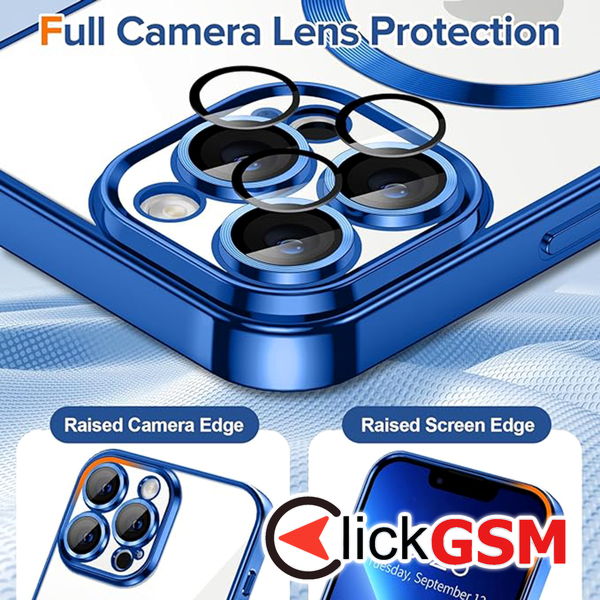 Techsuit - Luxury Crystal MagSafe - iPhone 13 Pro - Deep Blue