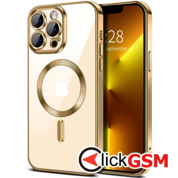 Techsuit - Luxury Crystal MagSafe - iPhone 13 Pro - Gold