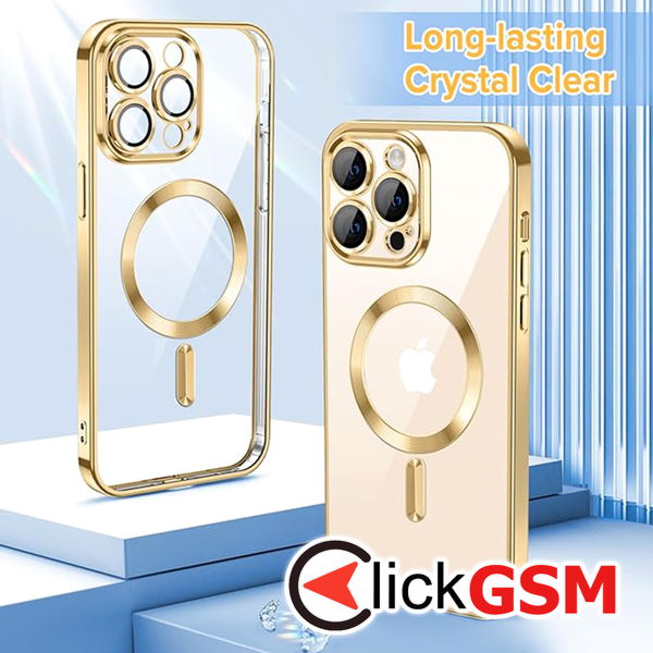 Techsuit - Luxury Crystal MagSafe - iPhone 13 Pro - Gold