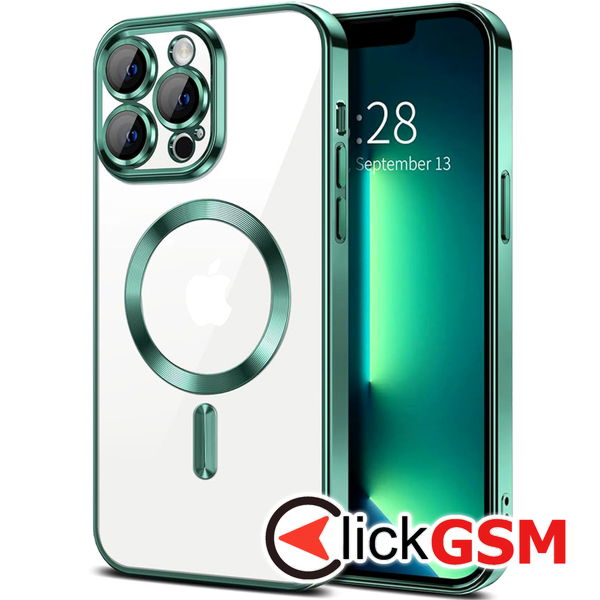 Techsuit - Luxury Crystal MagSafe - iPhone 13 Pro - Light Green