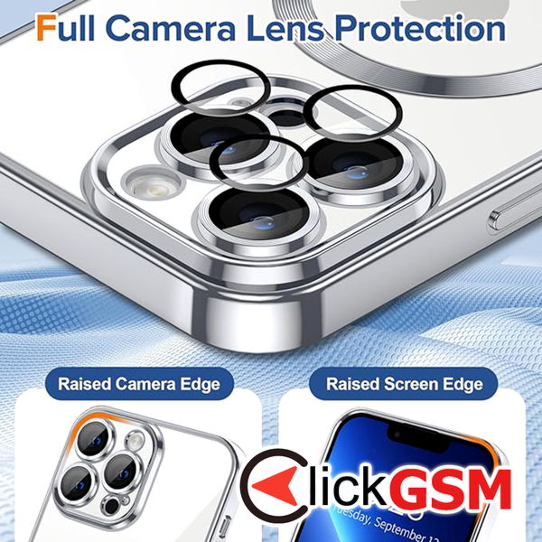 Techsuit - Luxury Crystal MagSafe - iPhone 13 Pro Max - Silver