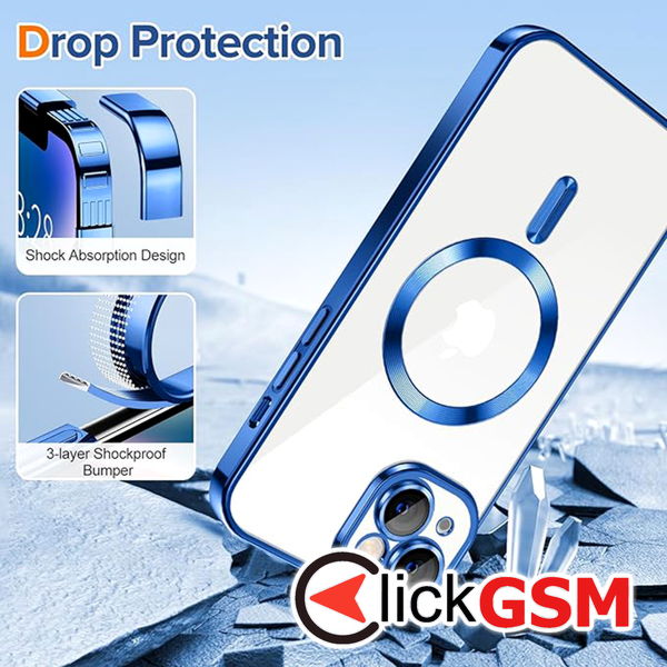 Techsuit - Luxury Crystal MagSafe - iPhone 14 Plus - Deep Blue