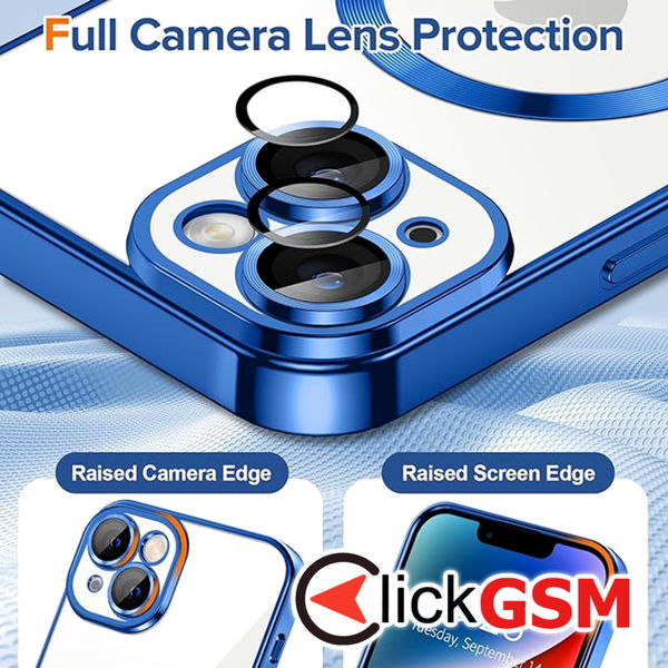 Techsuit - Luxury Crystal MagSafe - iPhone 14 Plus - Deep Blue