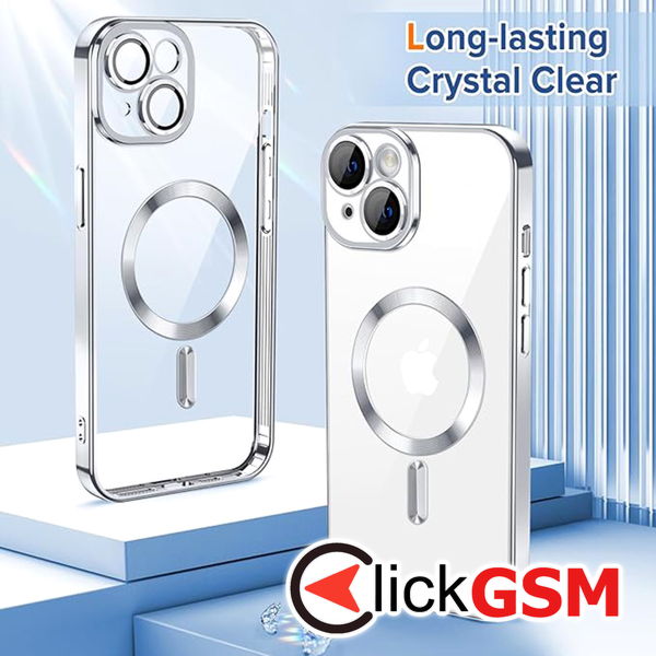 Techsuit - Luxury Crystal MagSafe - iPhone 14 Plus - Silver