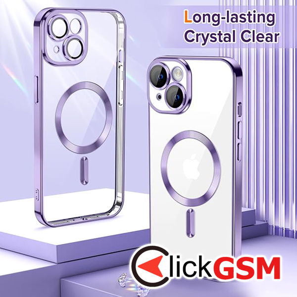 Techsuit - Luxury Crystal MagSafe - iPhone 14 Plus - Light Purple