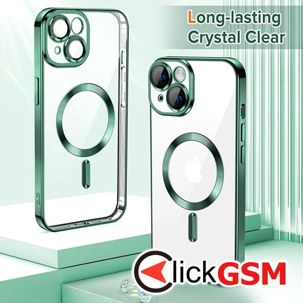 Techsuit - Luxury Crystal MagSafe - iPhone 14 Plus - Deep Green