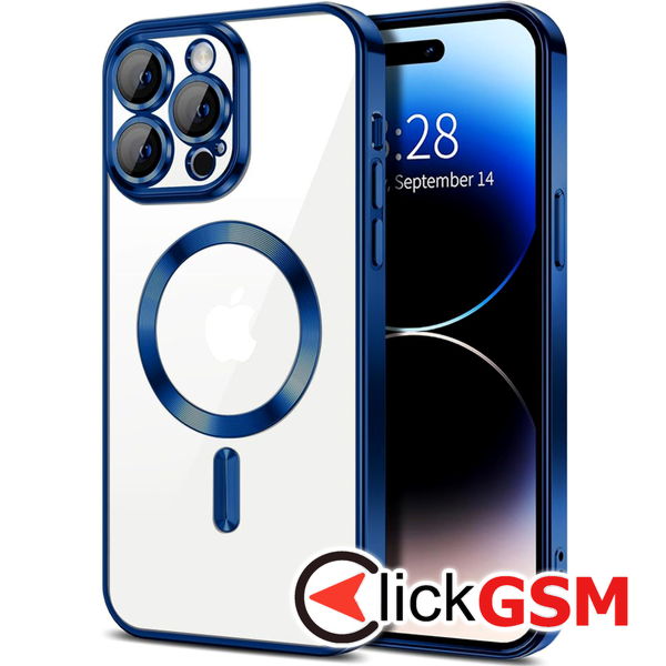 Techsuit - Luxury Crystal MagSafe - iPhone 14 Pro - Deep Blue