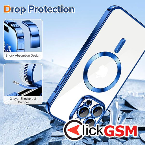 Techsuit - Luxury Crystal MagSafe - iPhone 14 Pro - Deep Blue