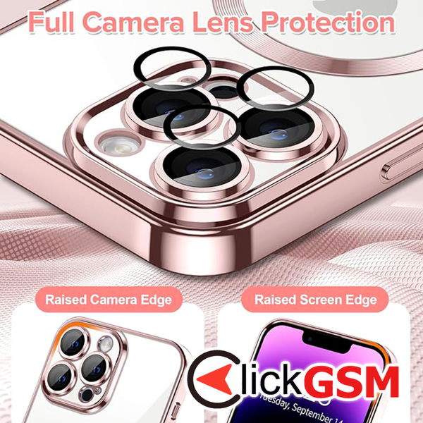 Techsuit - Luxury Crystal MagSafe - iPhone 14 Pro Max - Pink