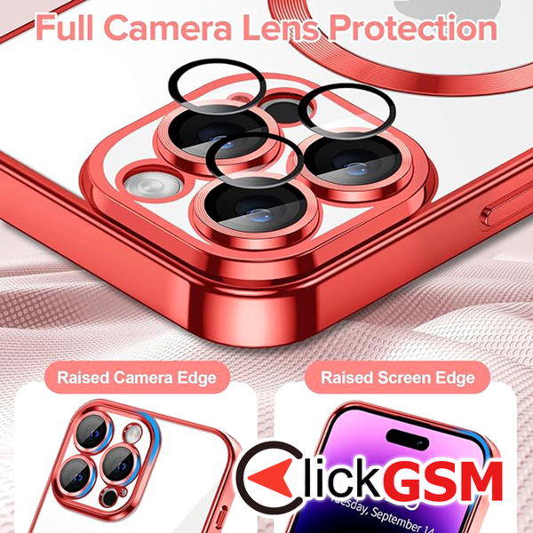 Techsuit - Luxury Crystal MagSafe - iPhone 14 Pro Max - Red