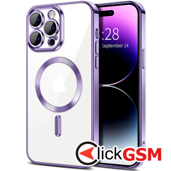 Techsuit - Luxury Crystal MagSafe - iPhone 14 Pro Max - Light Purple