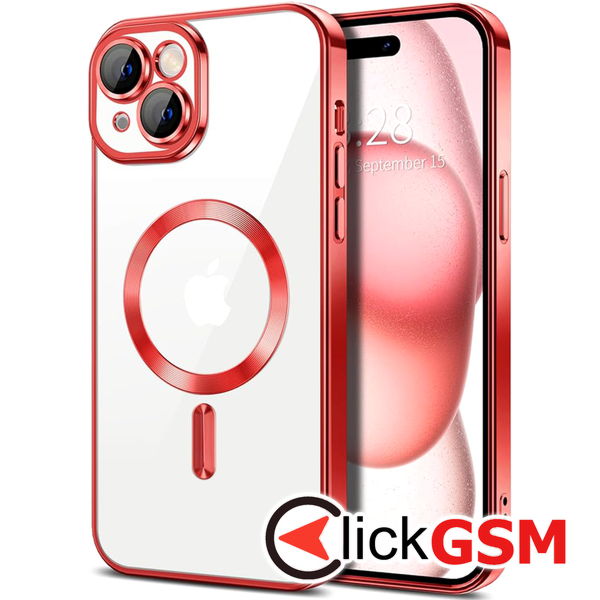 Techsuit - Luxury Crystal MagSafe - iPhone 15 - Red
