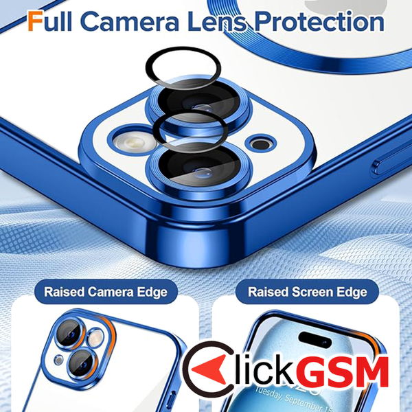 Techsuit - Luxury Crystal MagSafe - iPhone 15 - Deep Blue