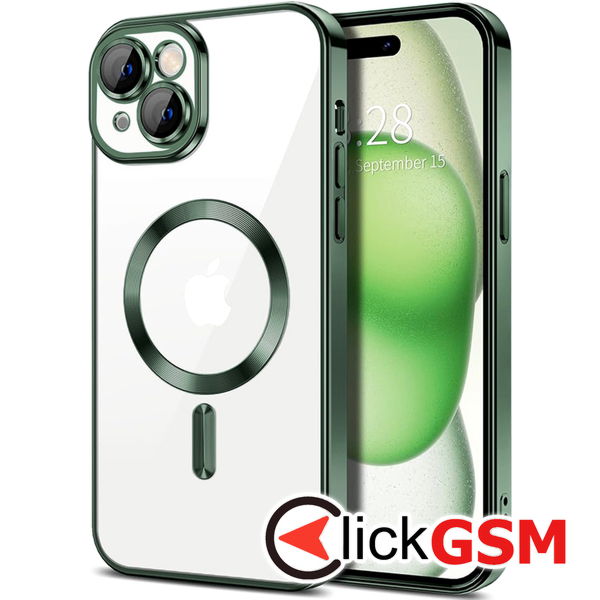 Techsuit - Luxury Crystal MagSafe - iPhone 15 - Deep Green