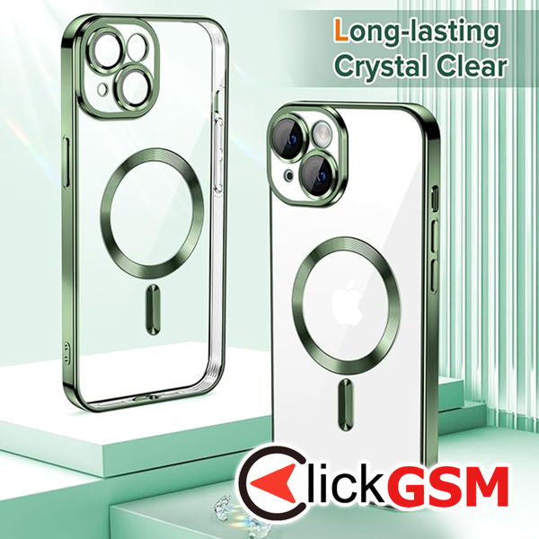 Techsuit - Luxury Crystal MagSafe - iPhone 15 - Deep Green