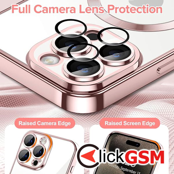 Techsuit - Luxury Crystal MagSafe - iPhone 15 Pro - Pink