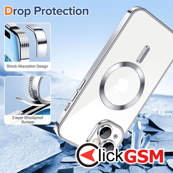 Techsuit - Luxury Crystal MagSafe - iPhone 15 Plus - Light Purple