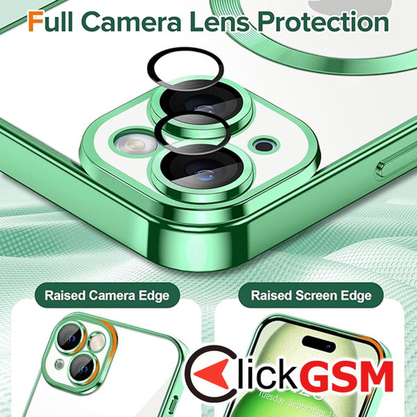 Techsuit - Luxury Crystal MagSafe - iPhone 15 Plus - Light Purple