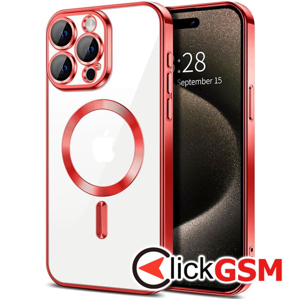 Techsuit - Luxury Crystal MagSafe - iPhone 15 Pro Max - Red