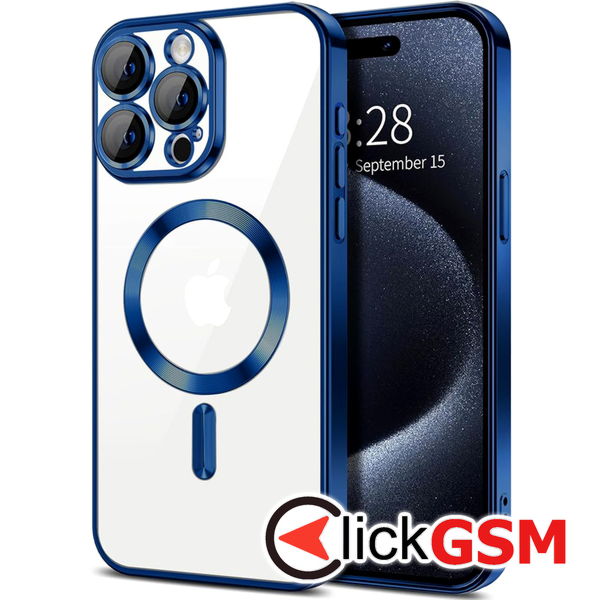 Techsuit - Luxury Crystal MagSafe - iPhone 15 Pro Max - Deep Blue