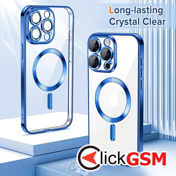 Techsuit - Luxury Crystal MagSafe - iPhone 15 Pro Max - Deep Blue