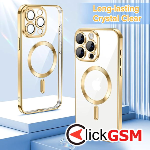 Techsuit - Luxury Crystal MagSafe - iPhone 15 Pro Max - Gold