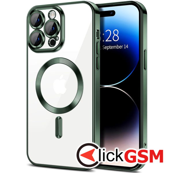 Techsuit - Luxury Crystal MagSafe - iPhone 15 Pro Max - Deep Green