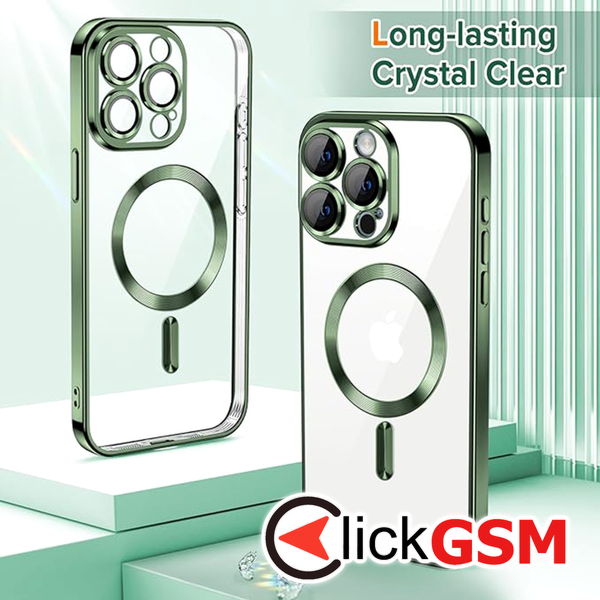 Techsuit - Luxury Crystal MagSafe - iPhone 15 Pro Max - Deep Green