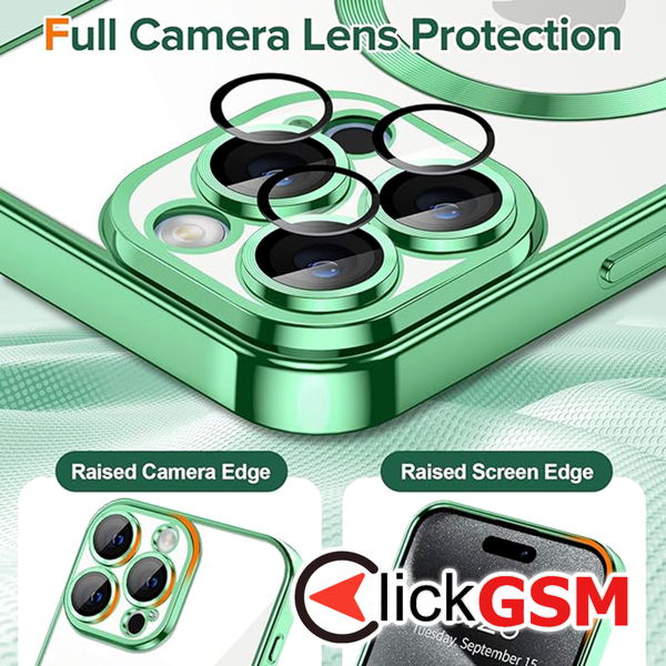 Techsuit - Luxury Crystal MagSafe - iPhone 15 Pro Max - Light Green