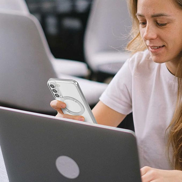 Techsuit - Luxury Crystal MagSafe - Samsung Galaxy S21 FE 5G - Deep Blue