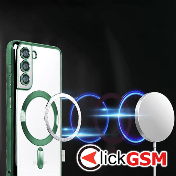 Techsuit - Luxury Crystal MagSafe - Samsung Galaxy S21 FE 5G - Deep Green