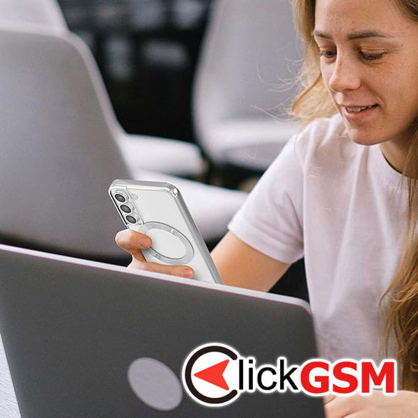 Techsuit - Luxury Crystal MagSafe - Samsung Galaxy S22 Plus 5G - Black