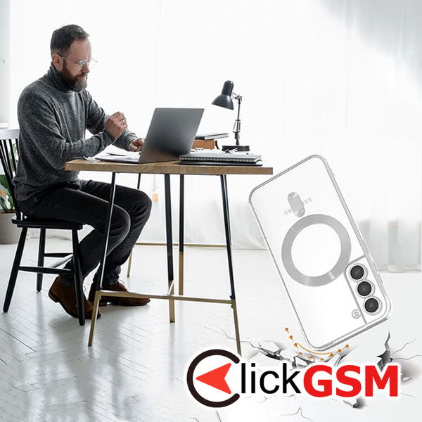 Techsuit - Luxury Crystal MagSafe - Samsung Galaxy S22 Plus 5G - Gold